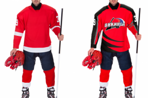 Реалистичный монтаж, дорисовка спортивных элементов на форме