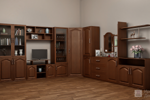 Мебель, стенка: моделирование и фотореалистичная визуализация