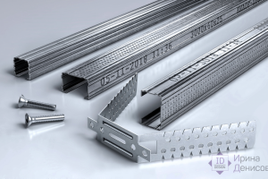 Металлические профили и крепёж визуализация