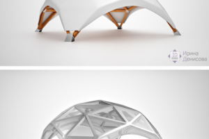 3d моделирование и визуализация шатра