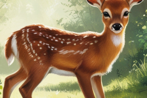 Иллюстрация к сказке Феликса Зальтена "Бэмби".