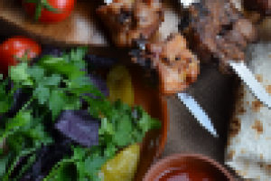 Съемка для меню ресторана "Хмели-Сунели"