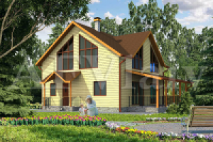 Коттедж в п. "Заплавное" (каркасный)