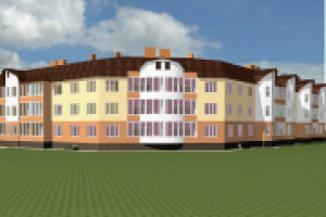 3-х этажный секционный жилой дом с мансардой