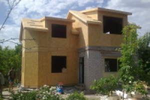 Дачный дом после реконструкции (без отделки)