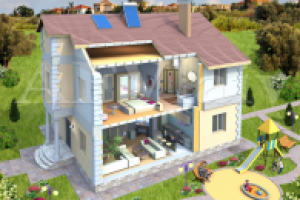 Дом в разрезе