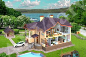 Фрагмент приусадебного участка возле реки