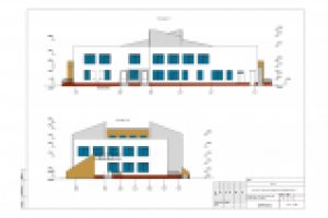 Проект детского сада. Фасад 1