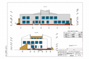 Проект детского сада. Фасад 2