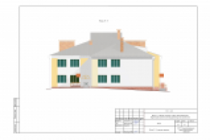 Проект школы. Фасад 1