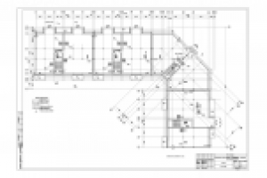 3-х этажный секционный жилой дом. План чердака