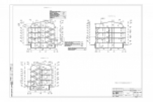 3-х этажный секционный жилой дом. Разрезы