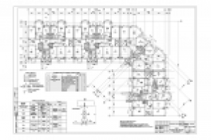 3-х этажный секционный жилой дом. Отделочный план