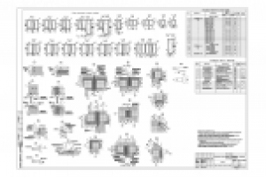 3-х этажный секционный жилой дом. Схемы окон