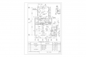 План первого этажа коттеджа