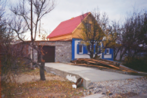 Надстройка мансарды в доме п. Чапаев