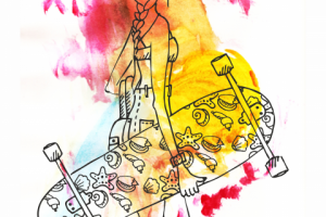 Лонгбордистка