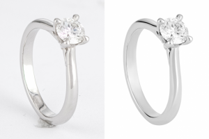 Обтравка и ретушь кольца