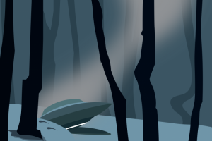 Работа из серии социальных плакатов "Освоение космоса"