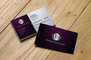 Визитка для Honest Advisory