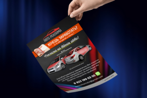 Листовка на тему авто рекламы