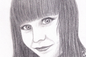 Портрет девушки карандашом №2
