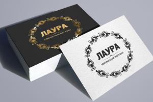 Дизайн визитки «Лаура» - ювелирный магазин