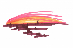 Геометрический стилизованный набросок в мексиканском стиле