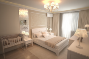 Визуализация спальной комнаты