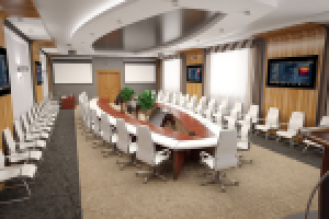 Интерьер конференц-зала для компании ФОСАГРО