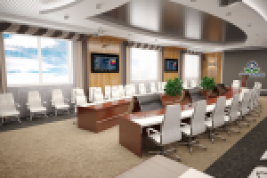 Интерьер конференц-зала для компании ФОСАГРО