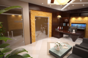 Интерьер зоны ресепшн