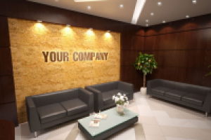 Интерьер зоны ресепшн