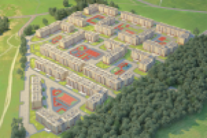 Вид с птичьего полета ЖК Нахабино