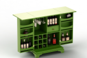 Визуализация бара для спиртных напитков