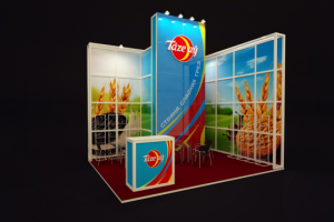 Выставочный фирменный стенд для Taze Ay и TM Food