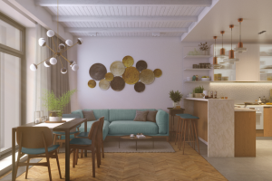 Гостиная - кухня. 112 кв.м.