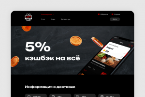 Дизайн сайта Лофт Шаверма