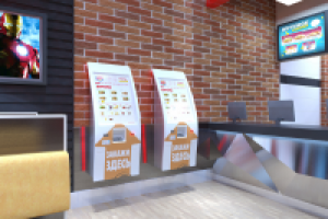 Терминал в ресторане BurgerKing