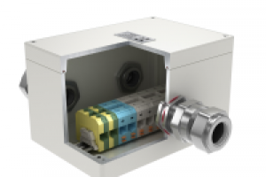 Клеменная коробка в разрезе