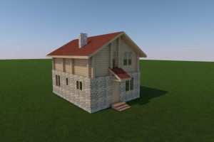 Дом в стиле шале (Эскиз)