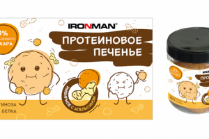 Этикетка протеинового печенья