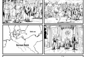 Черно-белый комикс