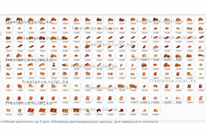 Обтравка, цветокоррекция, ретушь для каталога завода