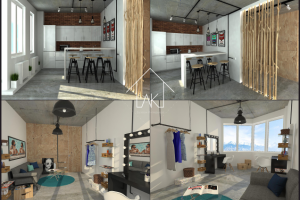 Интерьер фотостудии.