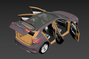 3D модель форда