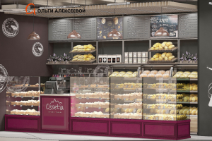 Пекарня "Осетинские пироги" – Дизайн интерьера от профессионала