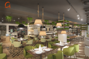 Дизайн и визуализация Ресторана Pioppo ALBERO