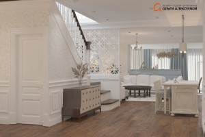 Американская классика в таунхаусе площадью 310,0м2 г. Москва.