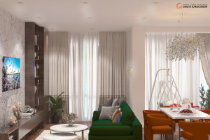 Москва. Квартира в новостройке площадью 81,6м2